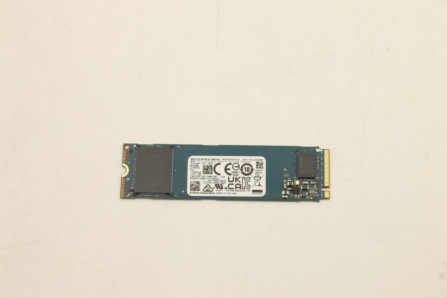 Lenovo SSD 512GB, M.2, 2280, PCIe 4x4, OPAL, KIOXIA - 5SS0V26425