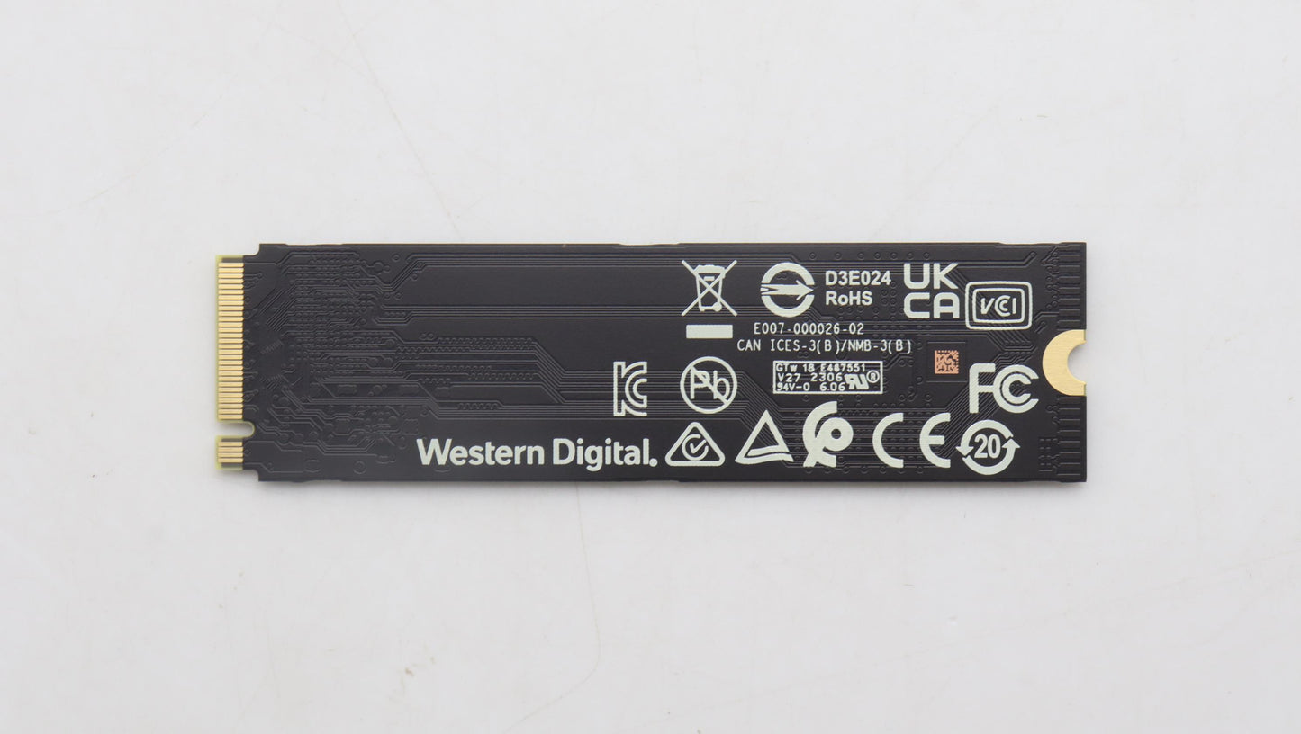 Lenovo 256GB SSD, M.2, PCIe 4x4, OPAL, WD - 5SS0V26484
