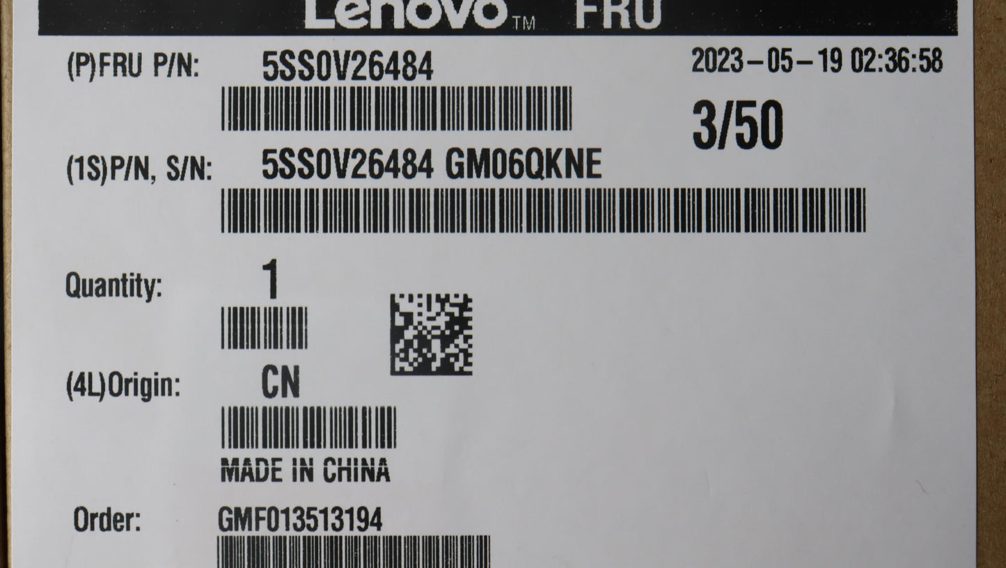 Lenovo 256GB SSD, M.2, PCIe 4x4, OPAL, WD - 5SS0V26484