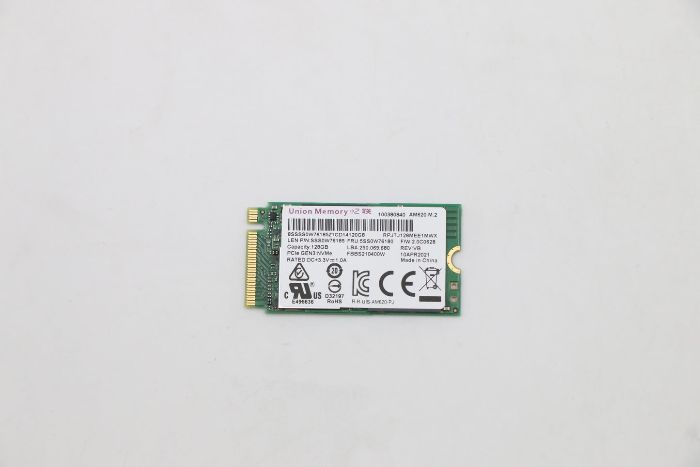 Lenovo 128GB M.2 SSD, PCIe 3x4, SK Hynix - 5SS0V26436