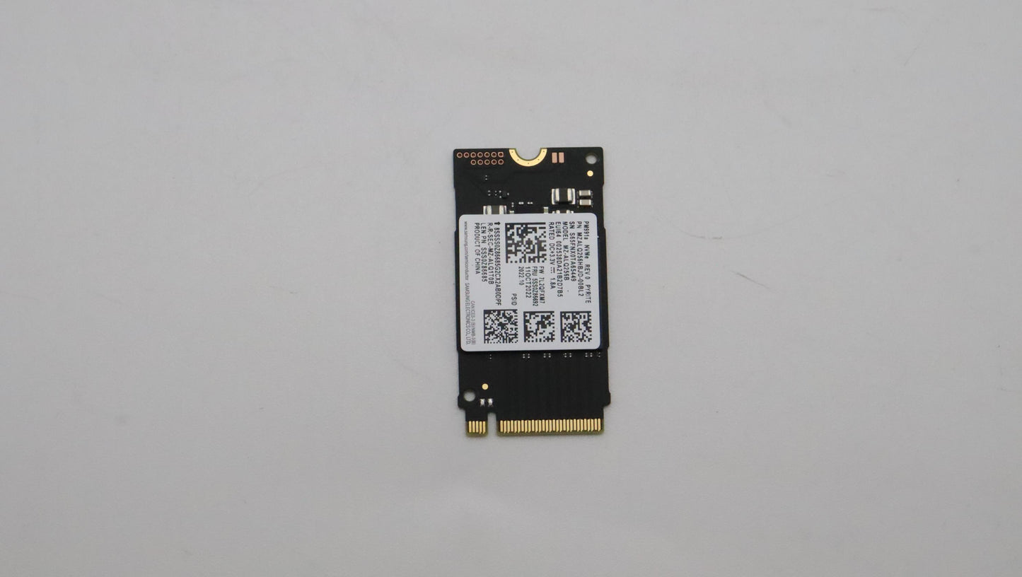 Lenovo 256GB SSD, M.2, 2242, PCIe3X4, STD, Samsung - 5SS0Z86692