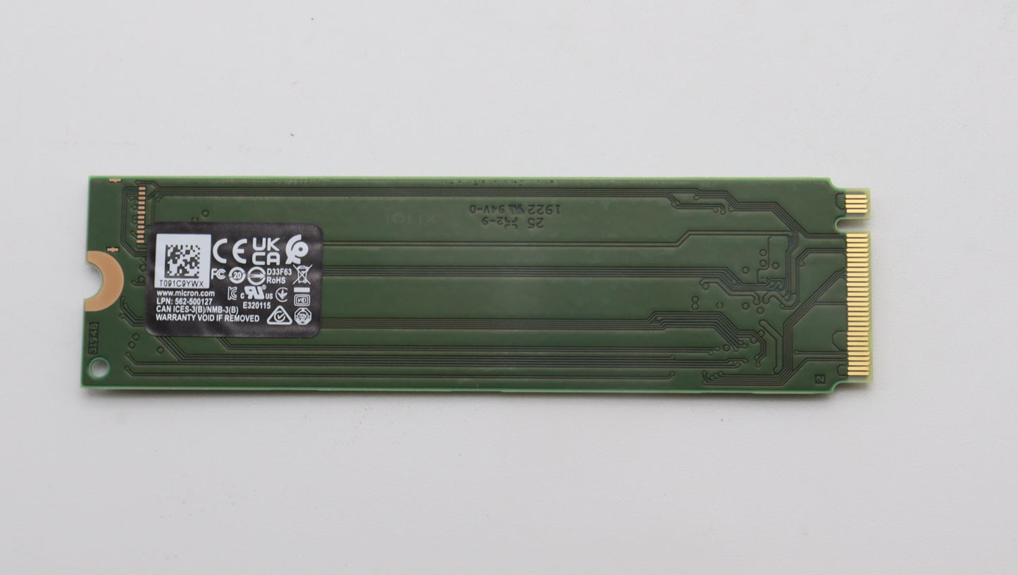 Lenovo 256GB SSD, M.2 2280, PCIe 4x4, OPAL, Micron - 5SS1D71683