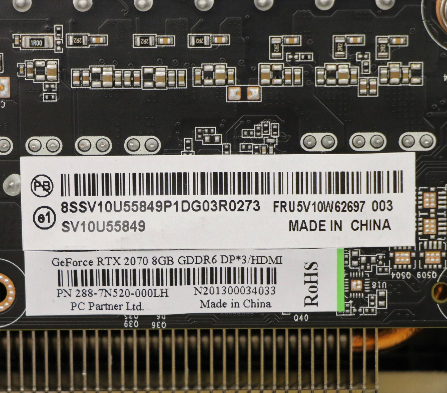 Lenovo RTX 2070 Video Card, 8GB, 3 DisplayPorts - 5V10W62697