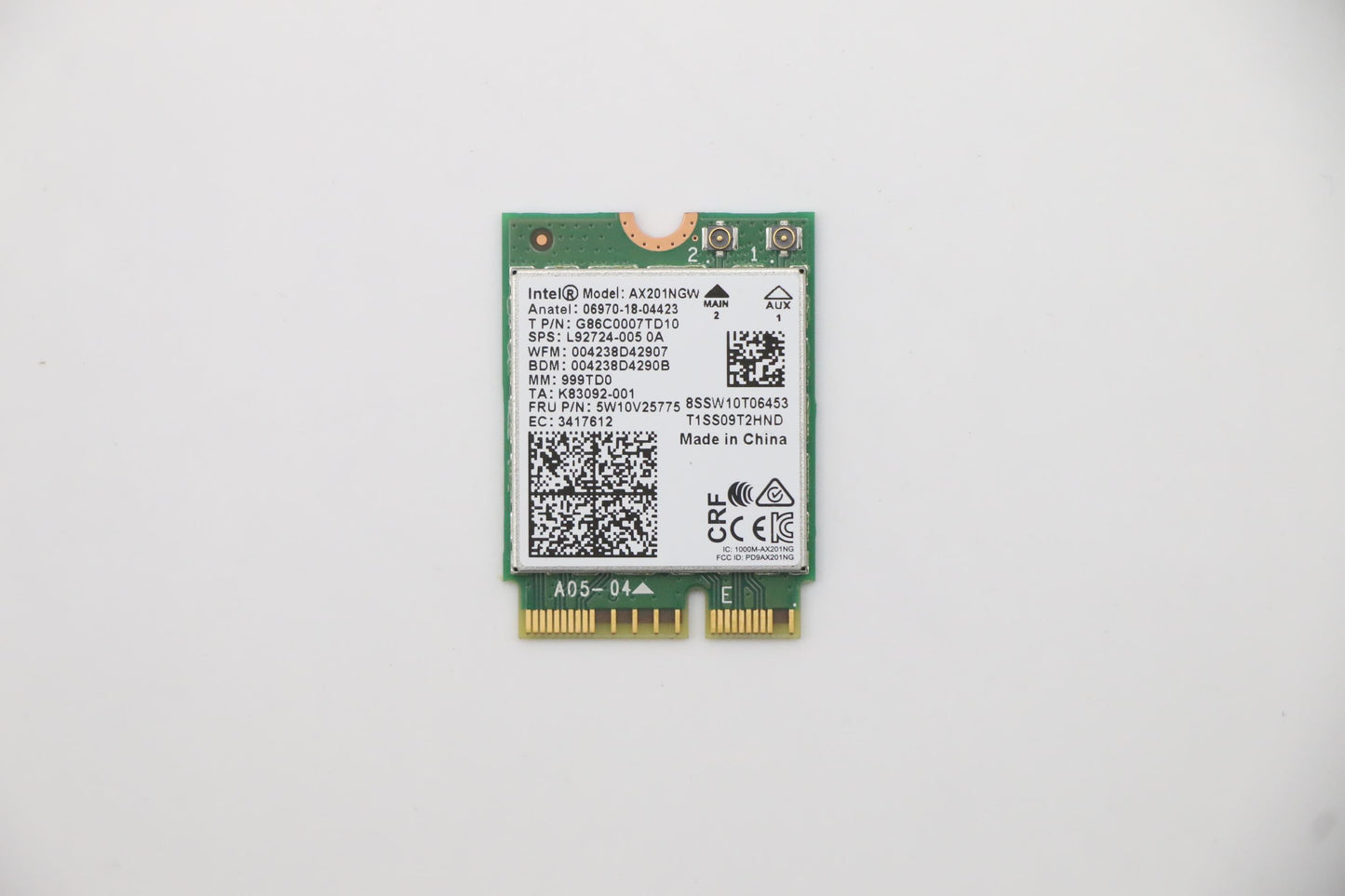 Lenovo Wireless Module AX201 Wireless Combo Module (No NV) - 5W10V25775