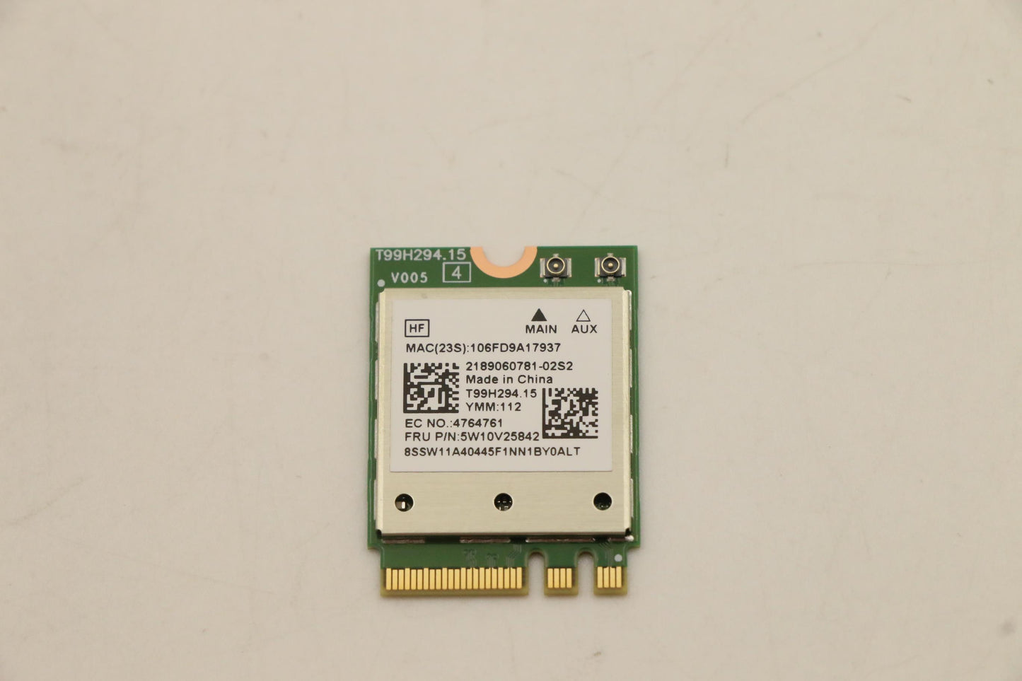 Lenovo Wireless LAN Card - 5W10V25842
