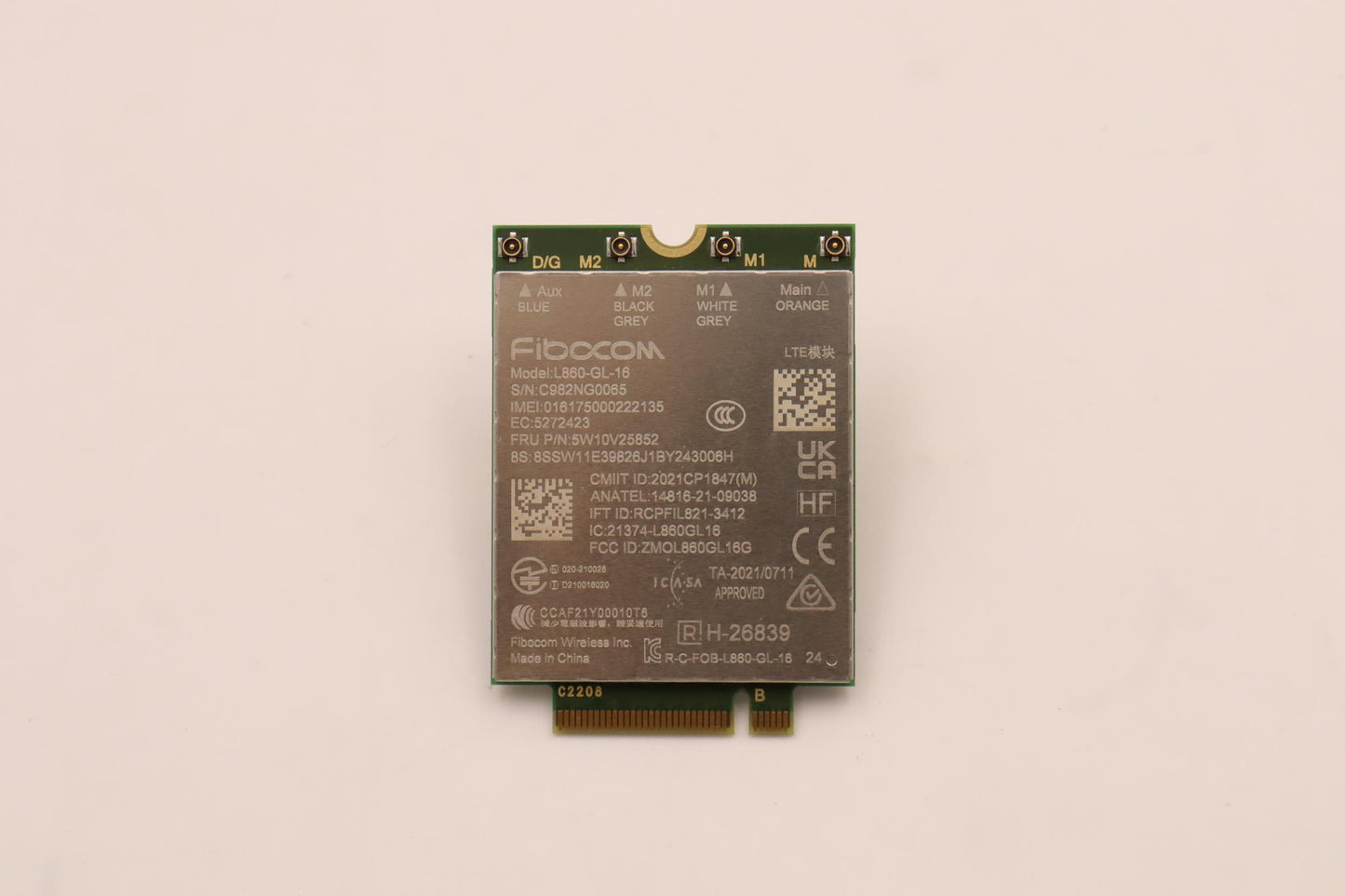 Lenovo L860 Gri 4G LTE WWAN Adapter - 5W10V25852