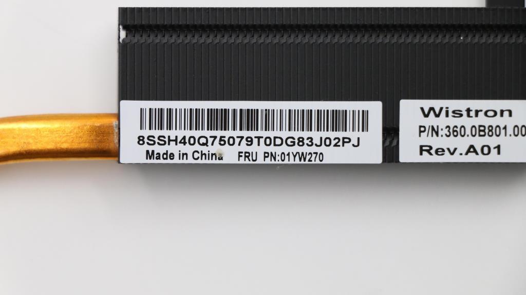 Lenovo Assembly Uma Thermal Module Fo - 01YW270