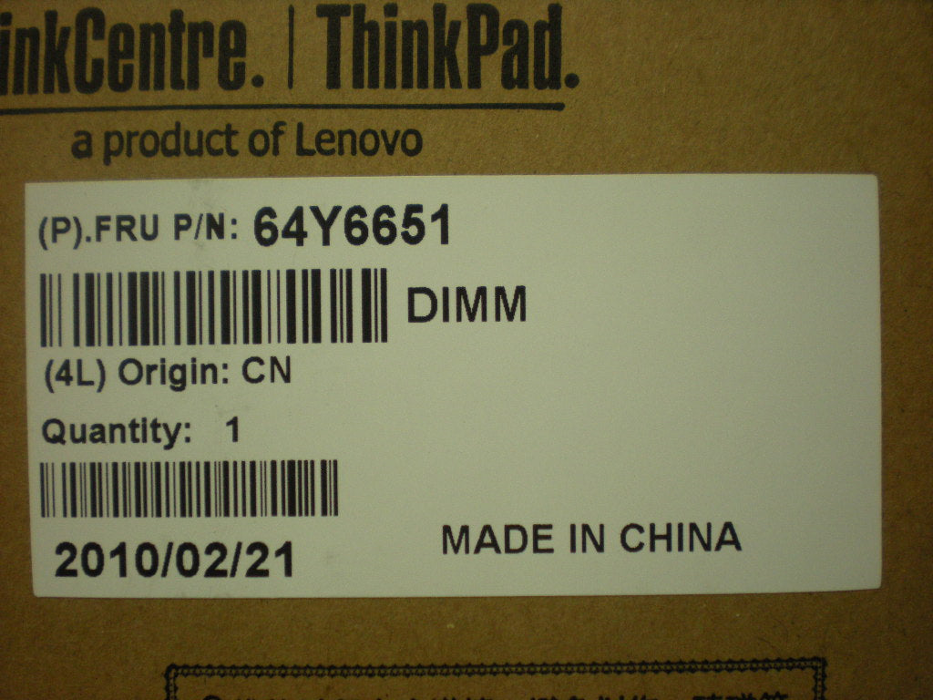 Lenovo Memory - 64Y6651