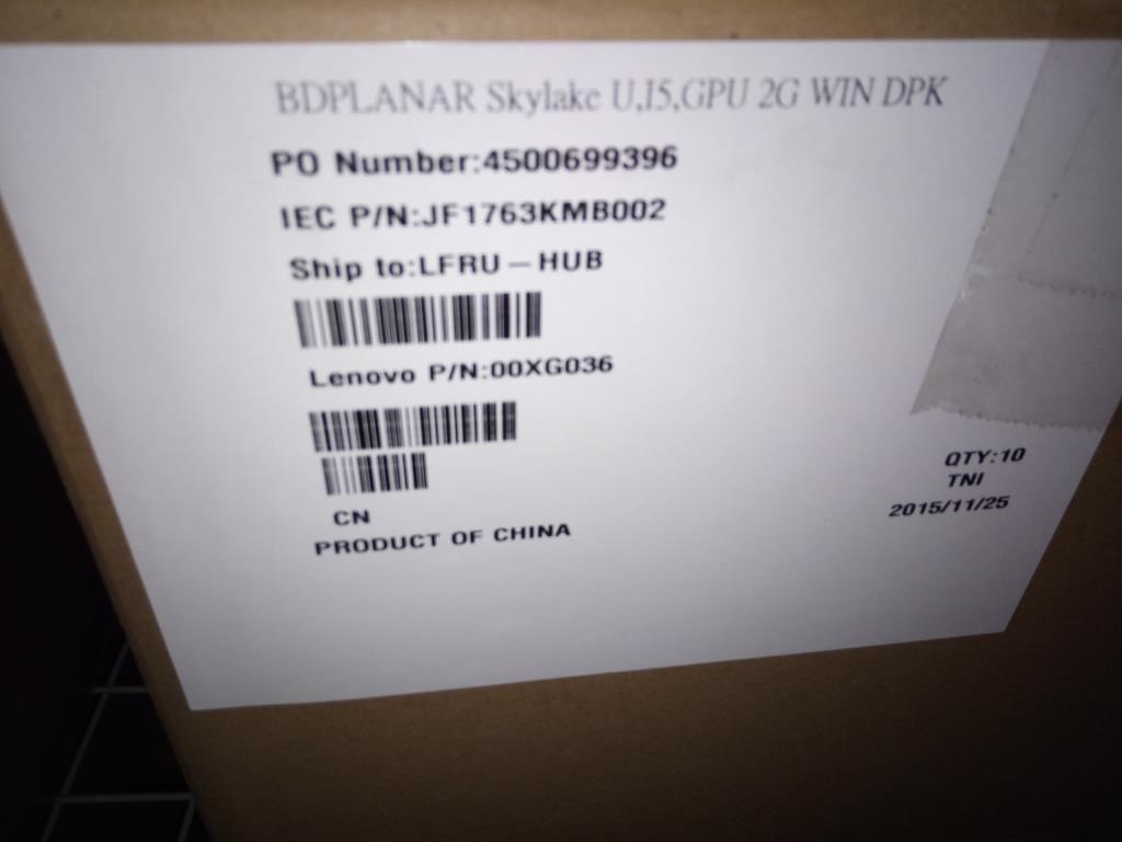 Lenovo Pl System Boards - 00XG036