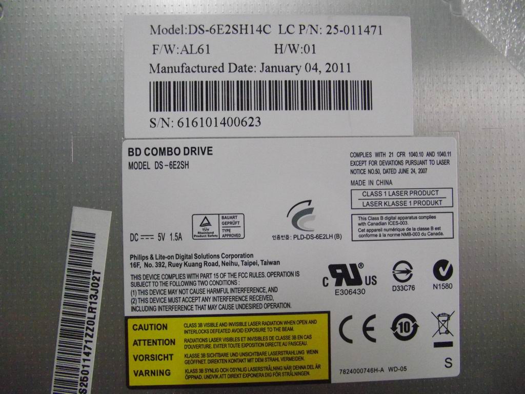 Lenovo Bd Combo Plds Ds-6E2Sh Tray In - 25011471