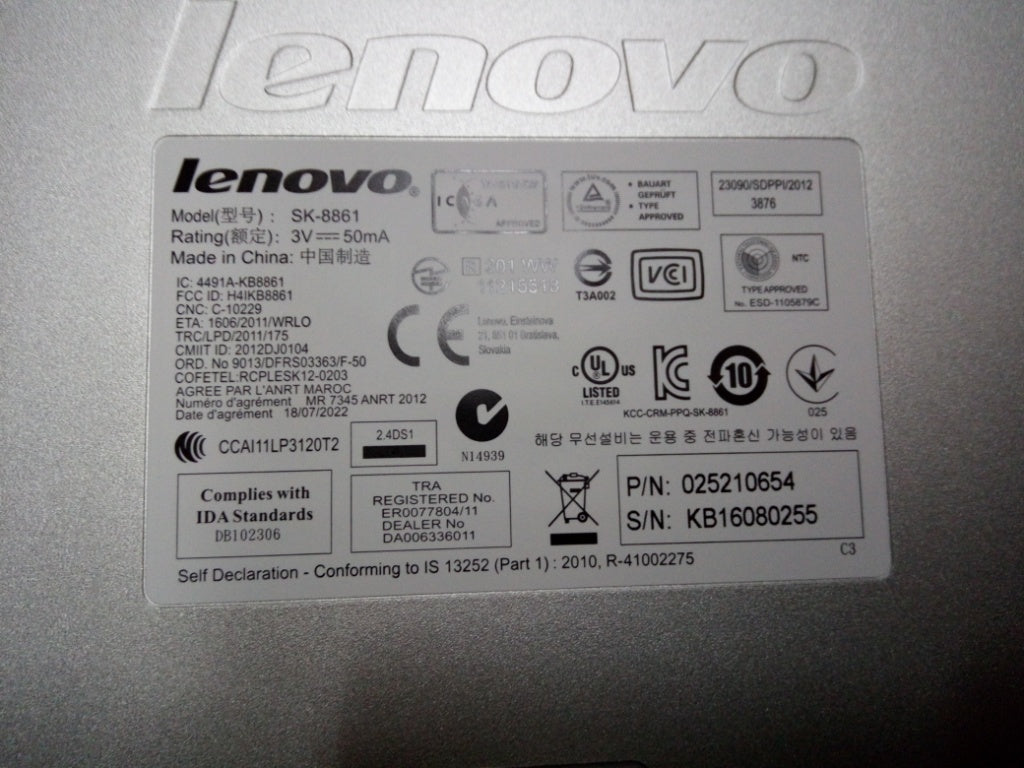 Lenovo Kb Keyboards External - 25210654