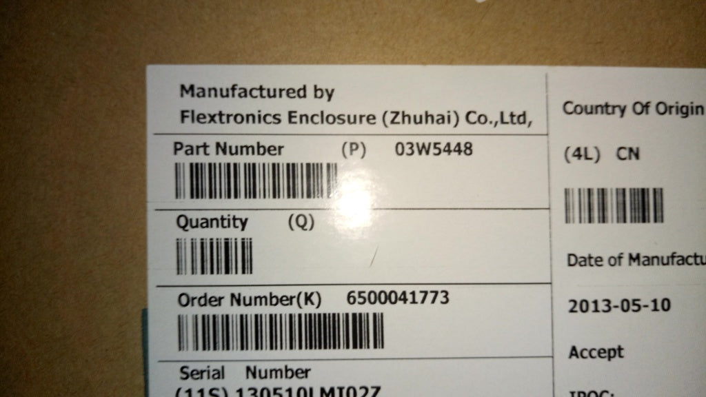 Lenovo Mech Asm Shell With Usb3.0 Ali - 03W5448