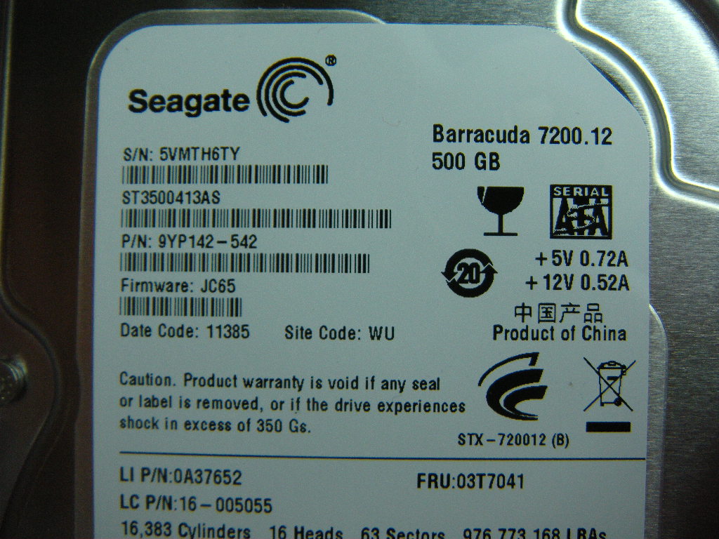 Lenovo Hard Drives - 03T7041