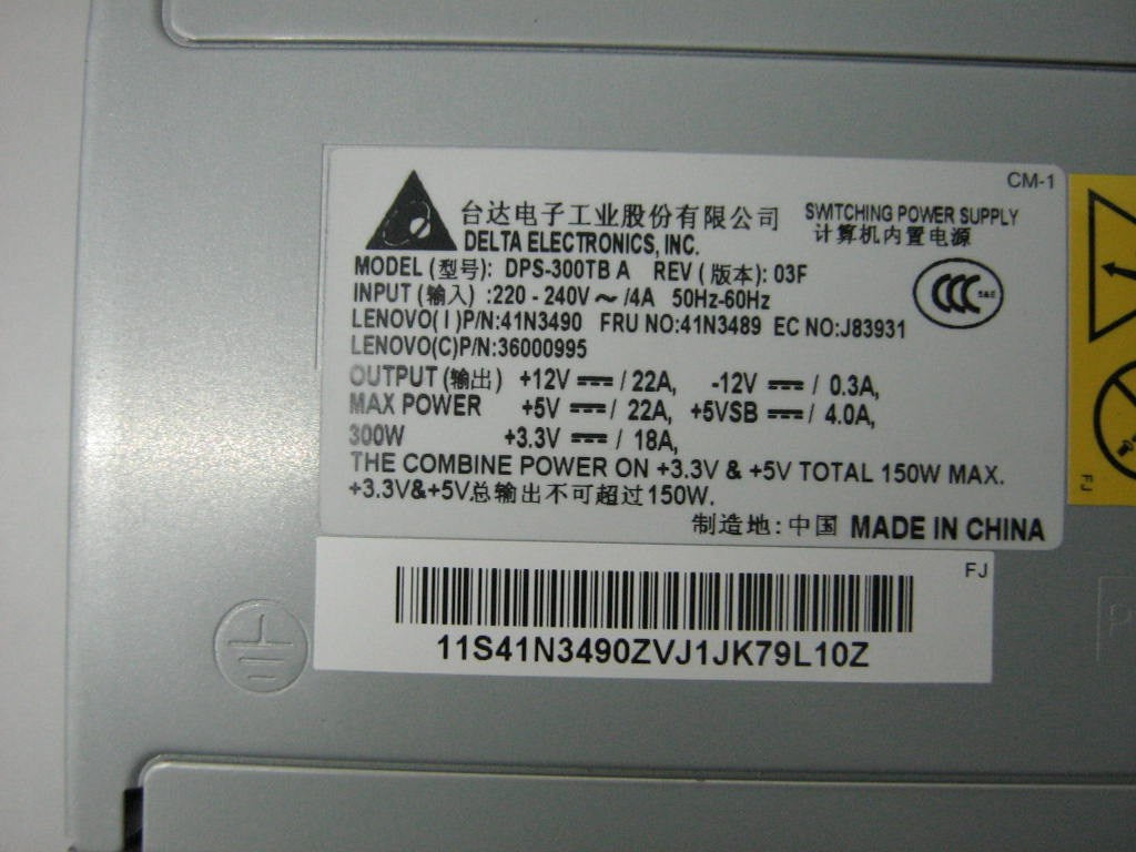 Lenovo Powersup ,300W Ps - 41N3489