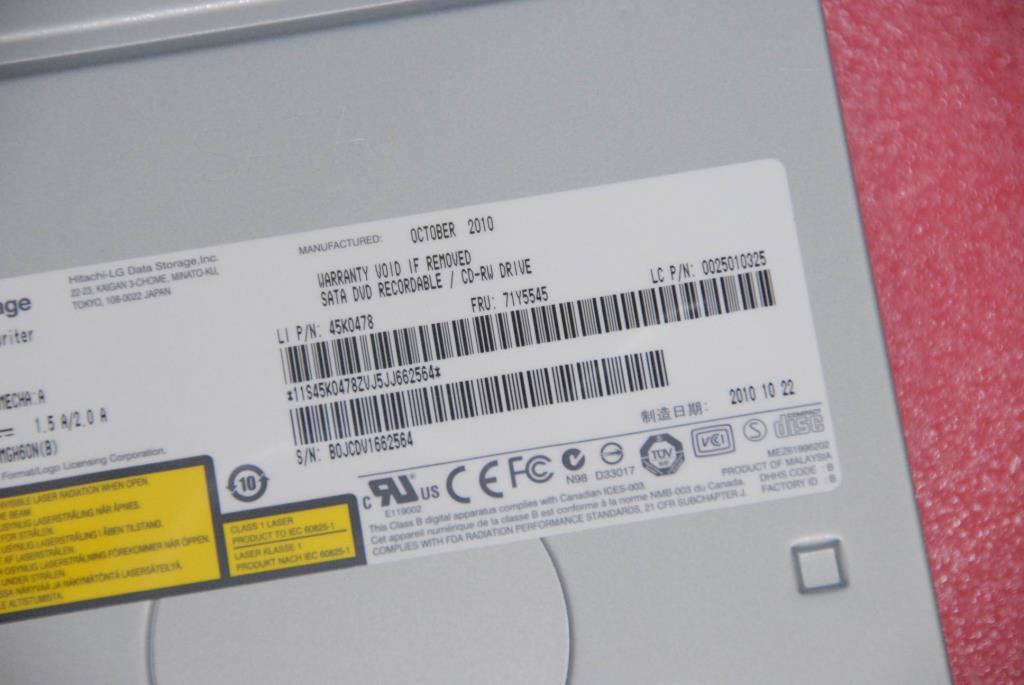 Lenovo Dvdrw Hlds 16Xgh60N Sata Black - 25010325