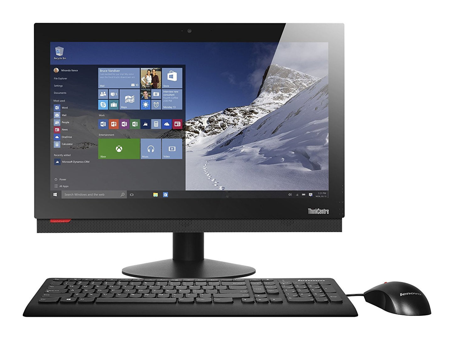 Lenovo ThinkCentre M800z All-in-One 21.5 Inch FHD(1920x1080) TFT color Screen Desktop - 10EWS02F00
