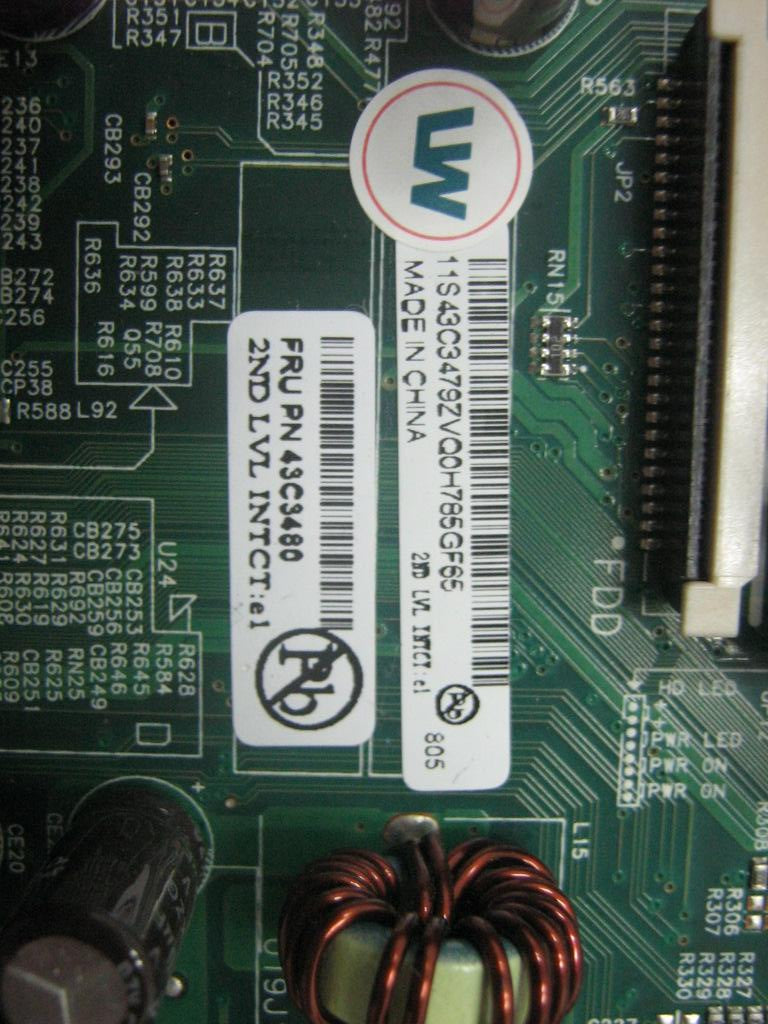 Lenovo Bdplanar Intel Sys - 43C3480