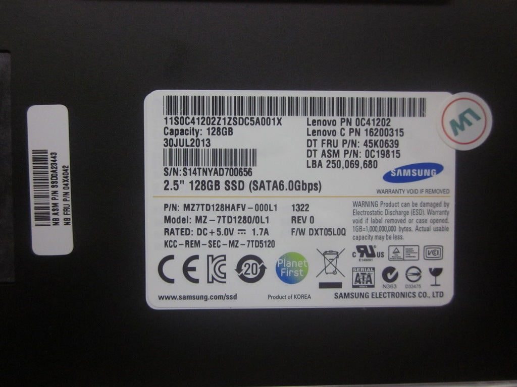 Lenovo Ssd_Asm128G,2.5-Inch ,7Mm,Sata - 04X4042