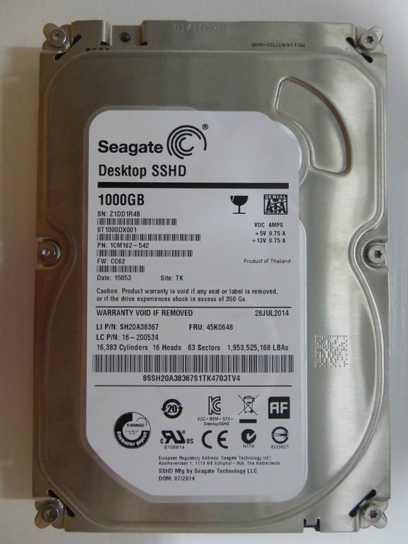 Lenovo 1Tb Hdd 7200Rpm Sata 6Gbps 64M - 16200534