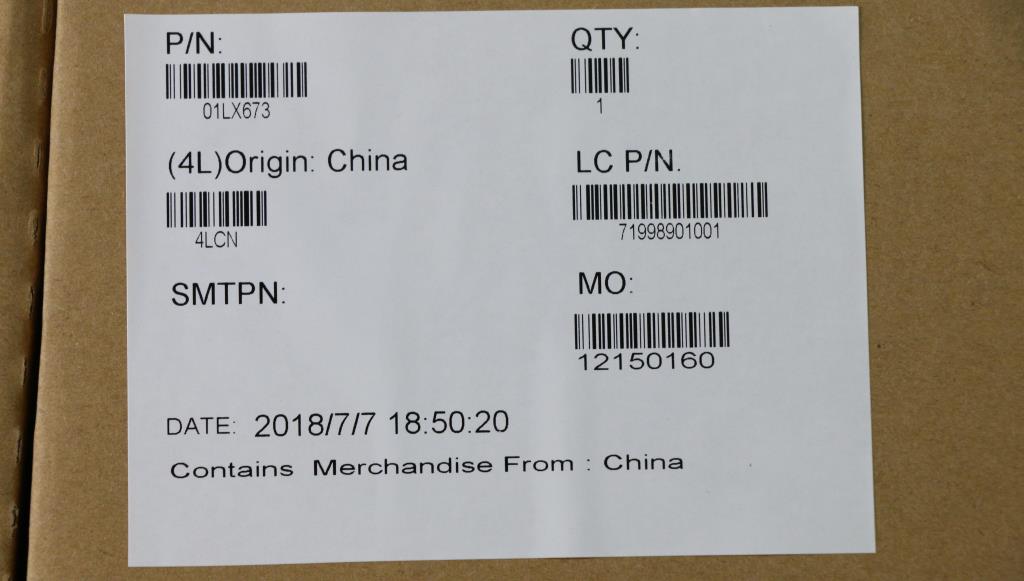 Lenovo Motherboard BDPLANAR, Windows, i5-8250U, Non-vPro, 8GB RAM, TPM2 - 01LX673