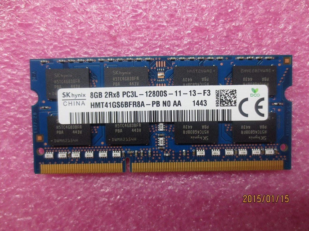 Lenovo 8GB Memory, DDR3L, 1600MHz, SODIMM - 0C40974