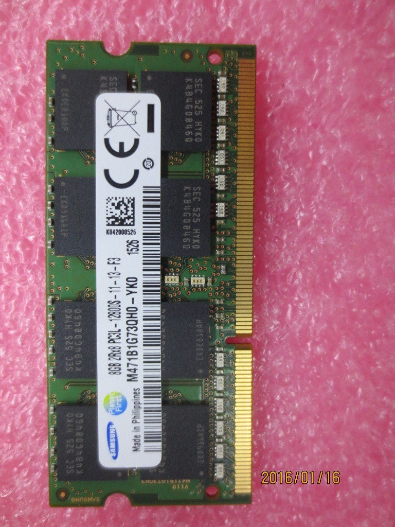 Lenovo 8GB Memory, DDR3L, 1600MHz, SODIMM - 0C40974