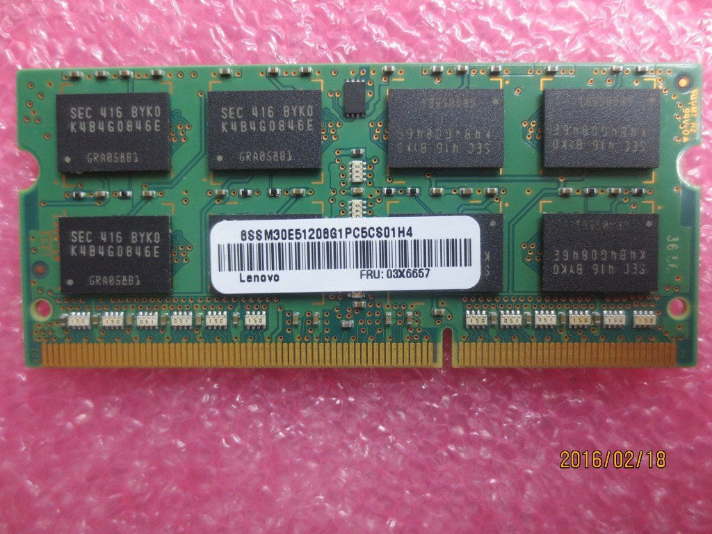 Lenovo 8GB Memory, DDR3L, 1600MHz, SODIMM - 0C40974