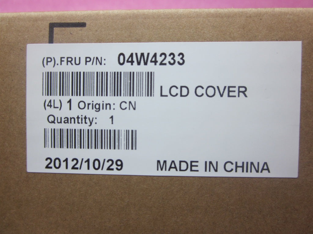 Lenovo Cover Lcd Cover 15W Black Pl - 04W4233