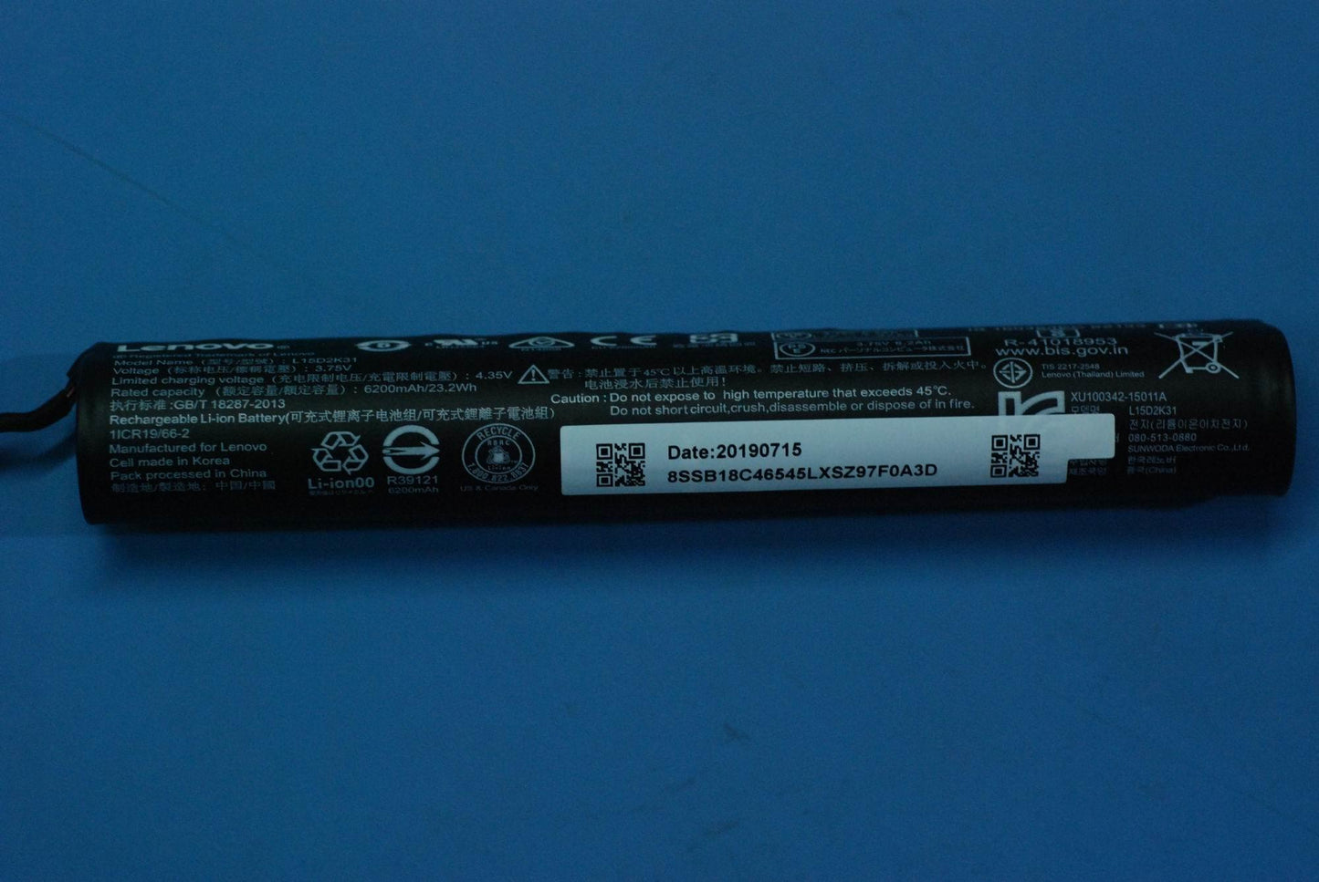 Lenovo Xwd-L-Lb L15D2K31 3.75V24Wh 2C - SB18C46545