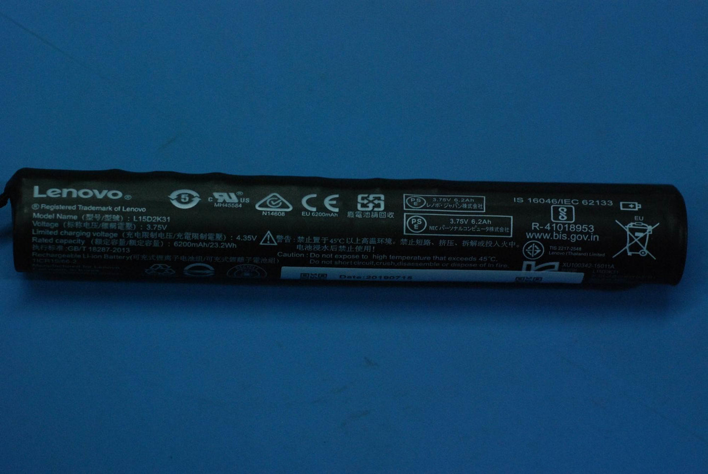 Lenovo Xwd-L-Lb L15D2K31 3.75V24Wh 2C - SB18C46545