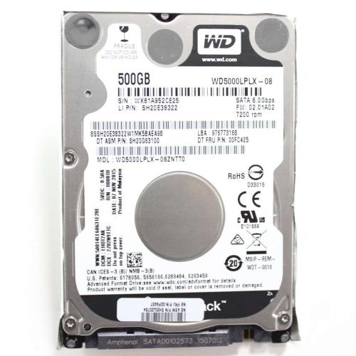 Lenovo 500GB 2.5-inch SATA Hard Drive - 00FC425