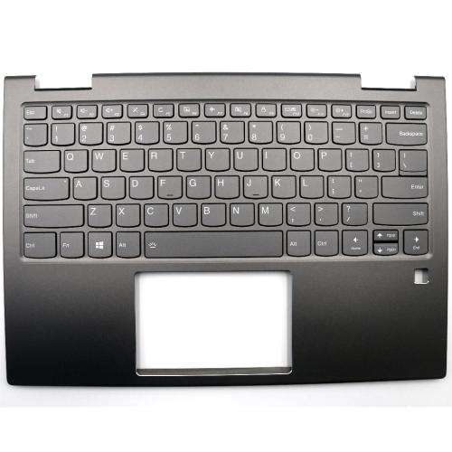 Lenovo C-Cover with Keyboard, USA English, Iron Grey, Backlit - 5CB0Q95913