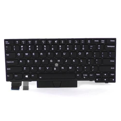 Lenovo USA English Black Backlit Internal Keyboard - 5N20V43037