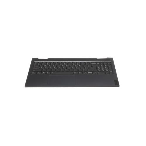 Lenovo Slate Grey Backlit Keyboard with C-Cover, USA English Layout - 5CB1A22487