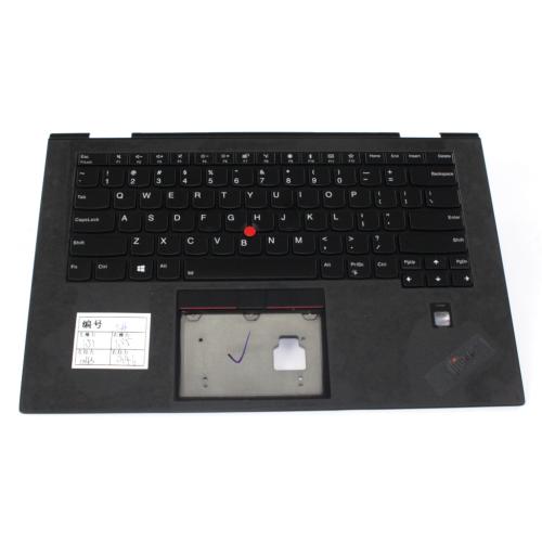 Lenovo - C-Cover with Keyboard, USA English Layout, Black, Backlit - 02HL897