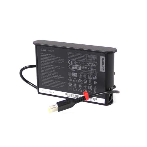 Lenovo 135W Rectangle AC Adapter, 3-Prong, Black - 00HM686