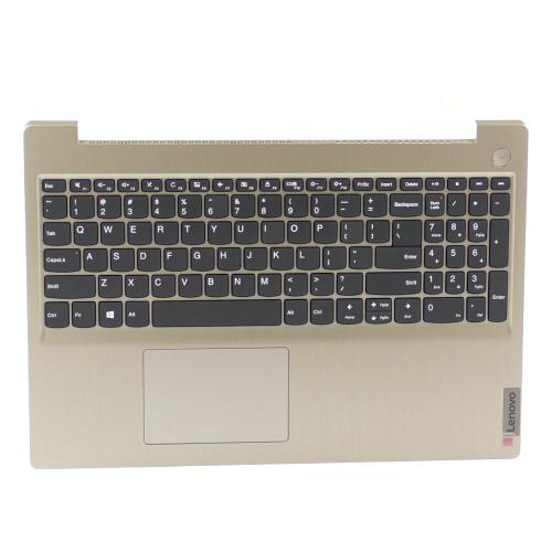 Lenovo C-Cover with Keyboard, USA English, Almond, Non-Backlit, Non-Fingerprint - 5CB0X57656
