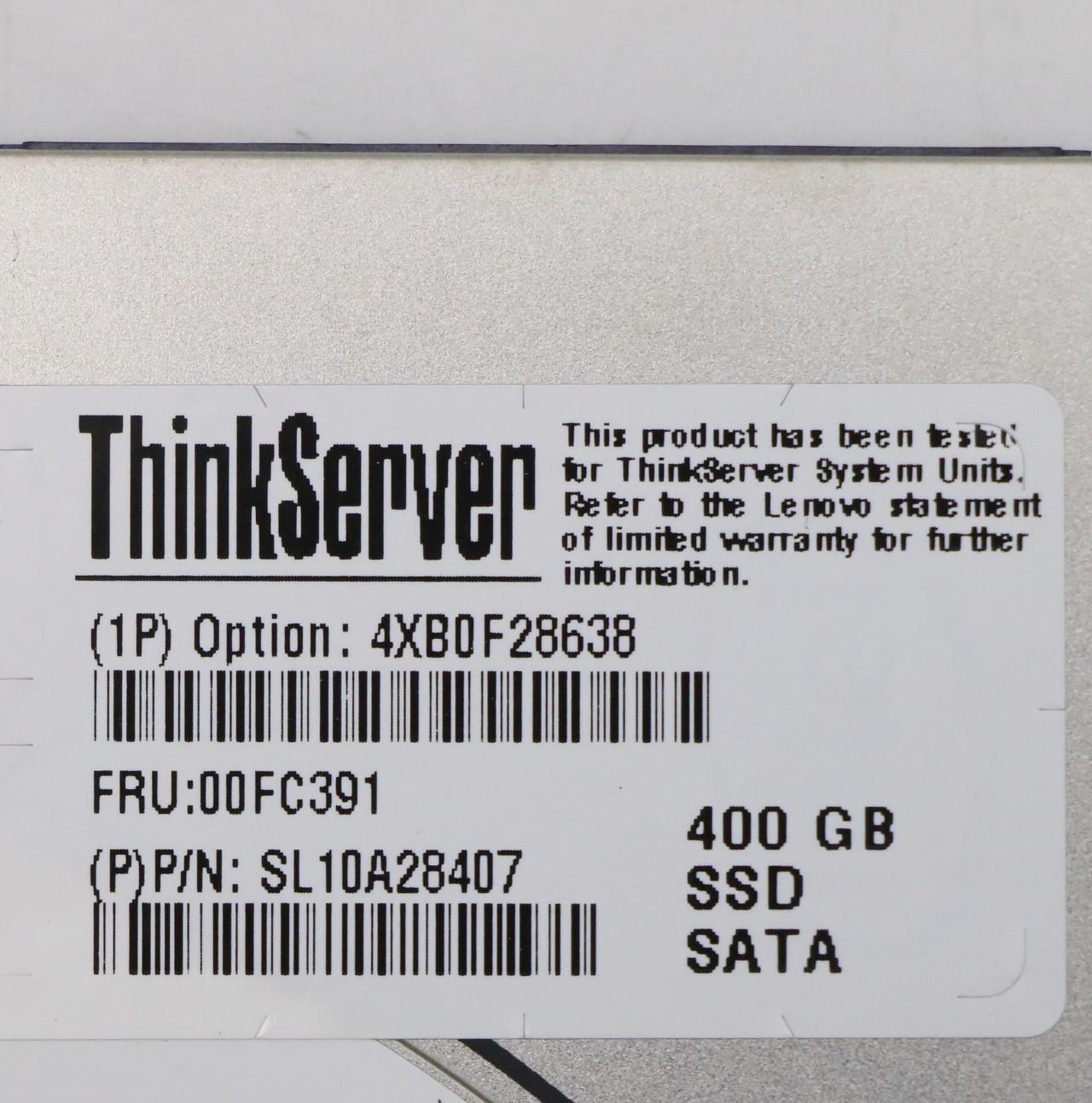 Lenovo Ssd Asm Ssd Emlc 400Gb Sata 2. - 00FC391