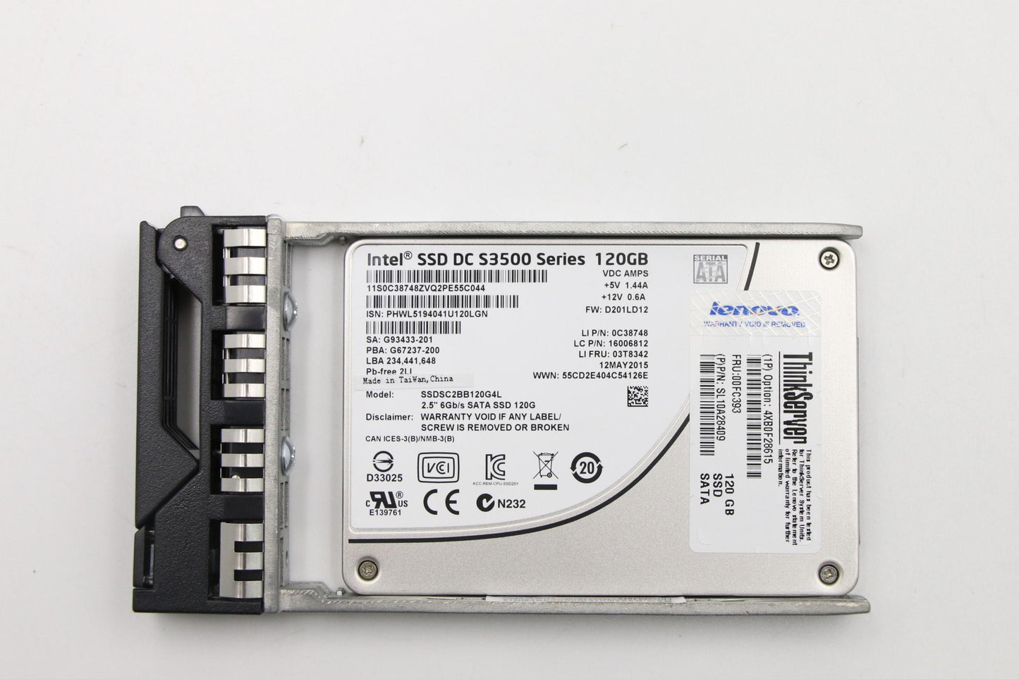 Lenovo Ssd Asm Hs 120Gb 6Gb Sata 2.5 - 00FC393