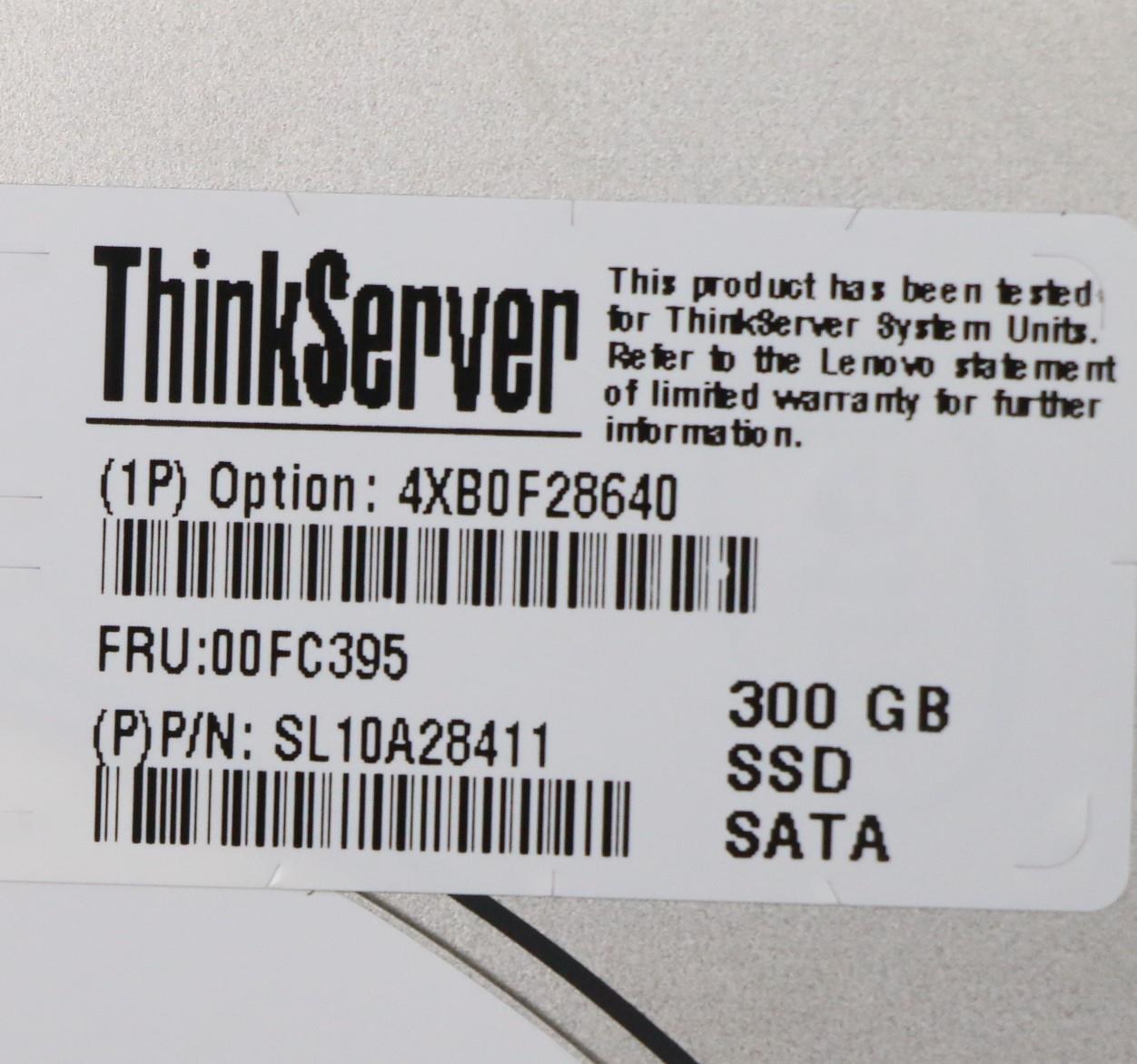 Lenovo Ssd Asm Ssd Hs 300Gb 6Gb Sata - 00FC395