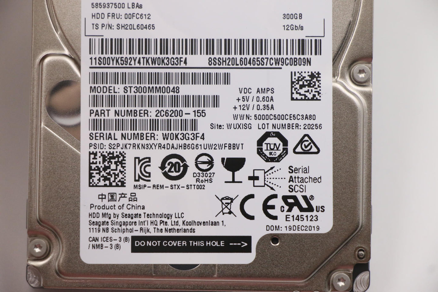 Lenovo Hd Hard Drives - 00FC612