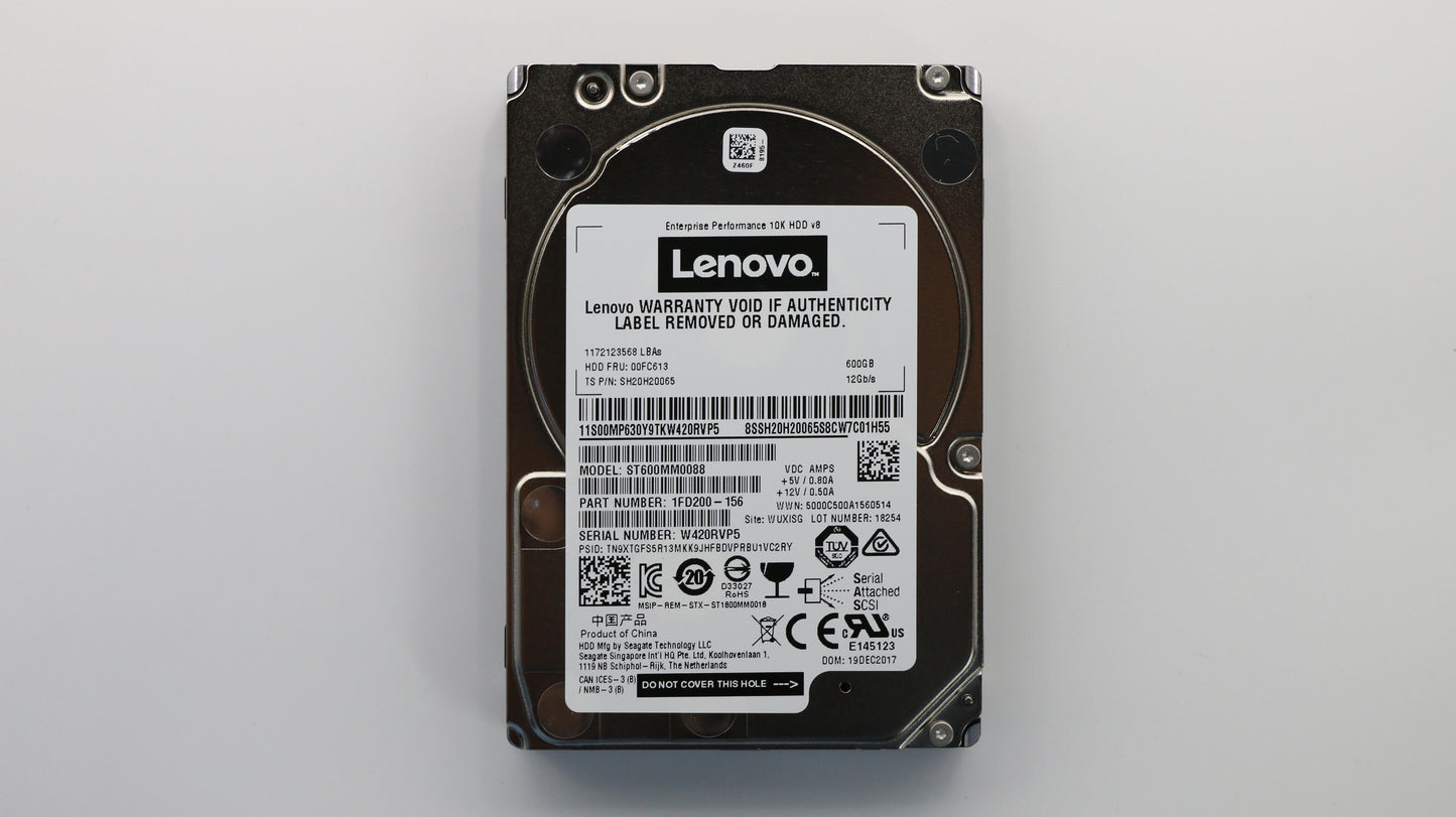 Lenovo Hd Hard Drives - 00FC613