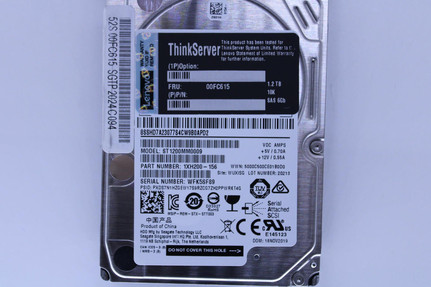 Lenovo Hd Hard Drives - 00FC615