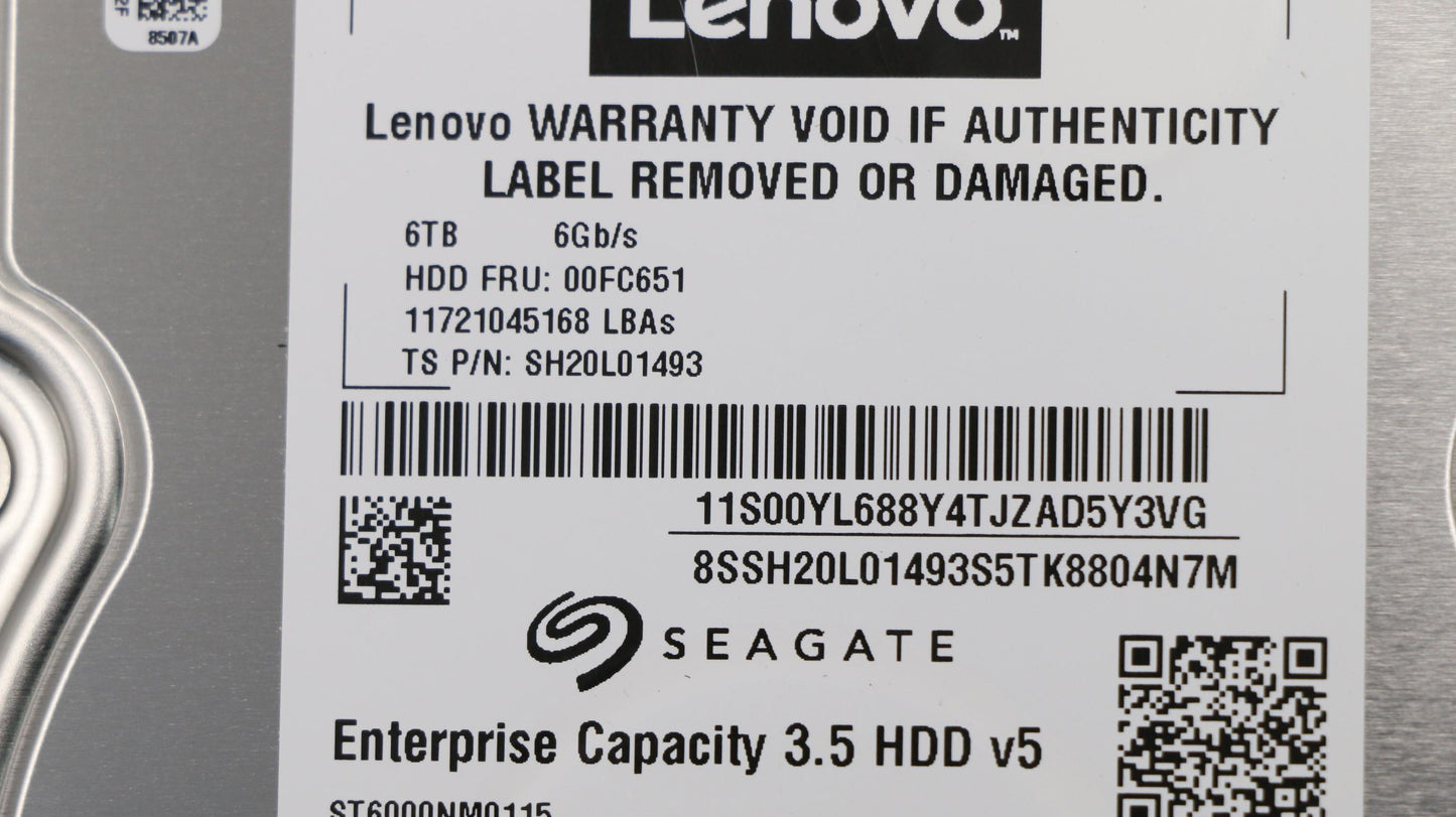 Lenovo Hd Hard Drives - 00FC651