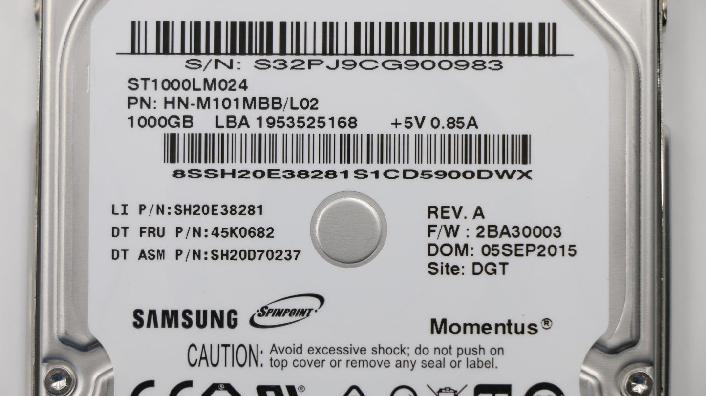 Lenovo Hard Drives - 00HM594