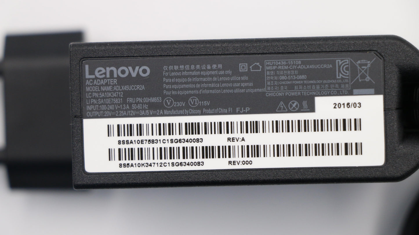 Lenovo 00HM653 Ad Ac Adapters