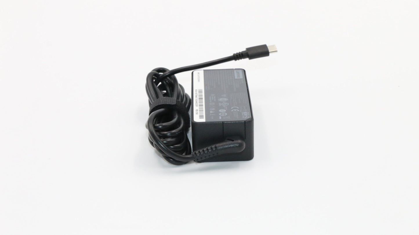 Lenovo (00HM666) AC Adapter, Type-C, 45W, 2 Pin, Black