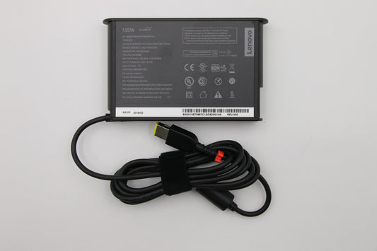 Lenovo (00HM689) AC Adapter, Rectangle, 135W, 2-Prong, Black