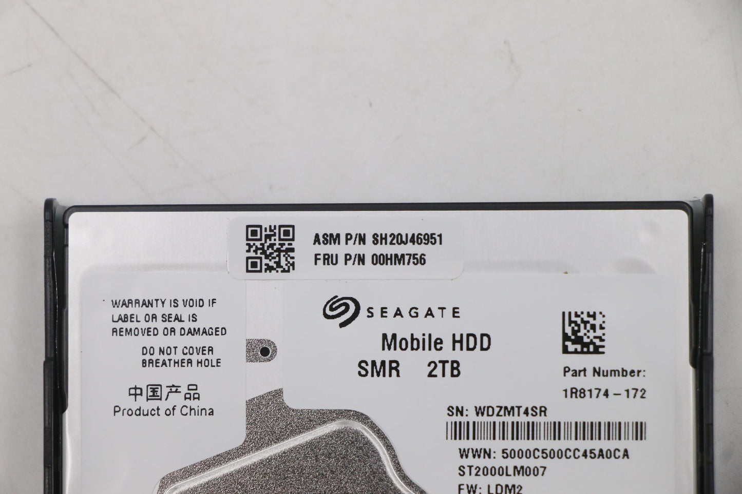 Lenovo Hdd,2Tb,5400,7Mm,Seag,Sata,Std - 00HM756