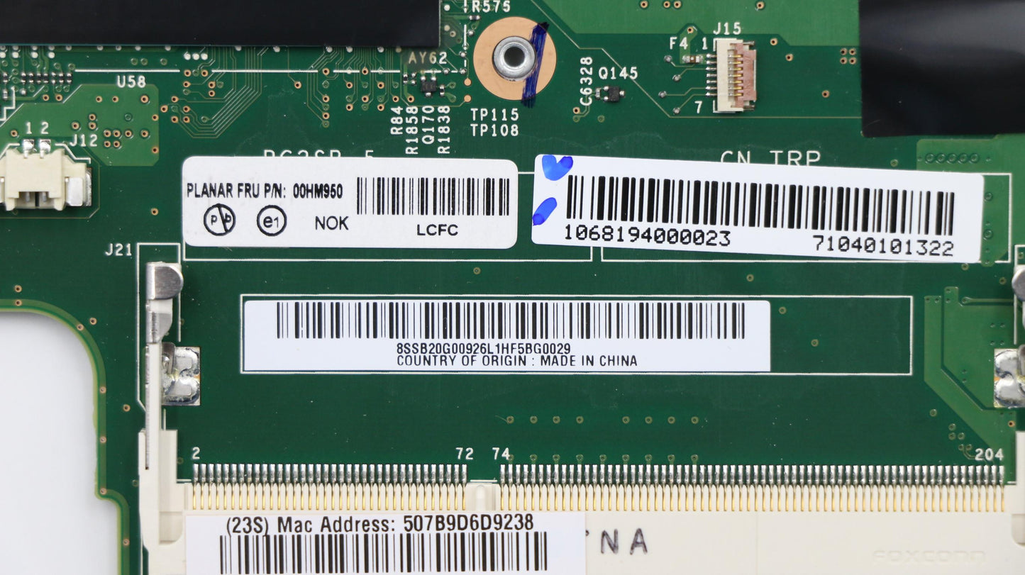 Lenovo Motherboard - 00HM950